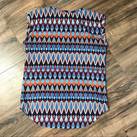 Multi-colored Polyester blend blouse - Picture 2 of 4